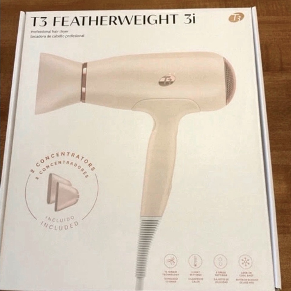 NIB T3 Featherweight 3i Hair Dryer Rose Gold Pink